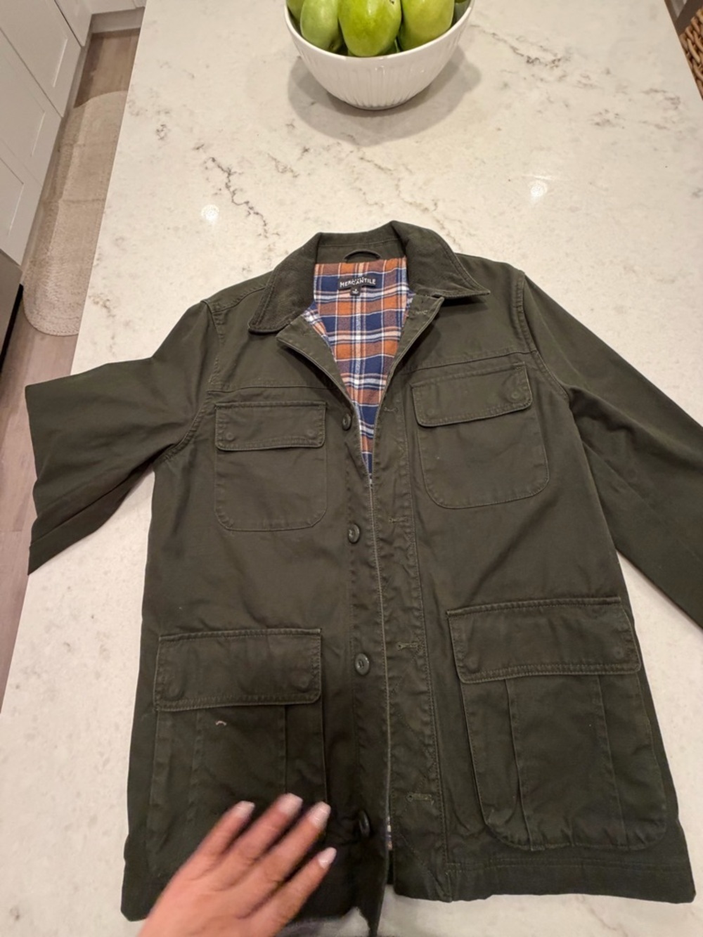 Olive Green Men's Field Jacket - Picture 6 of 6